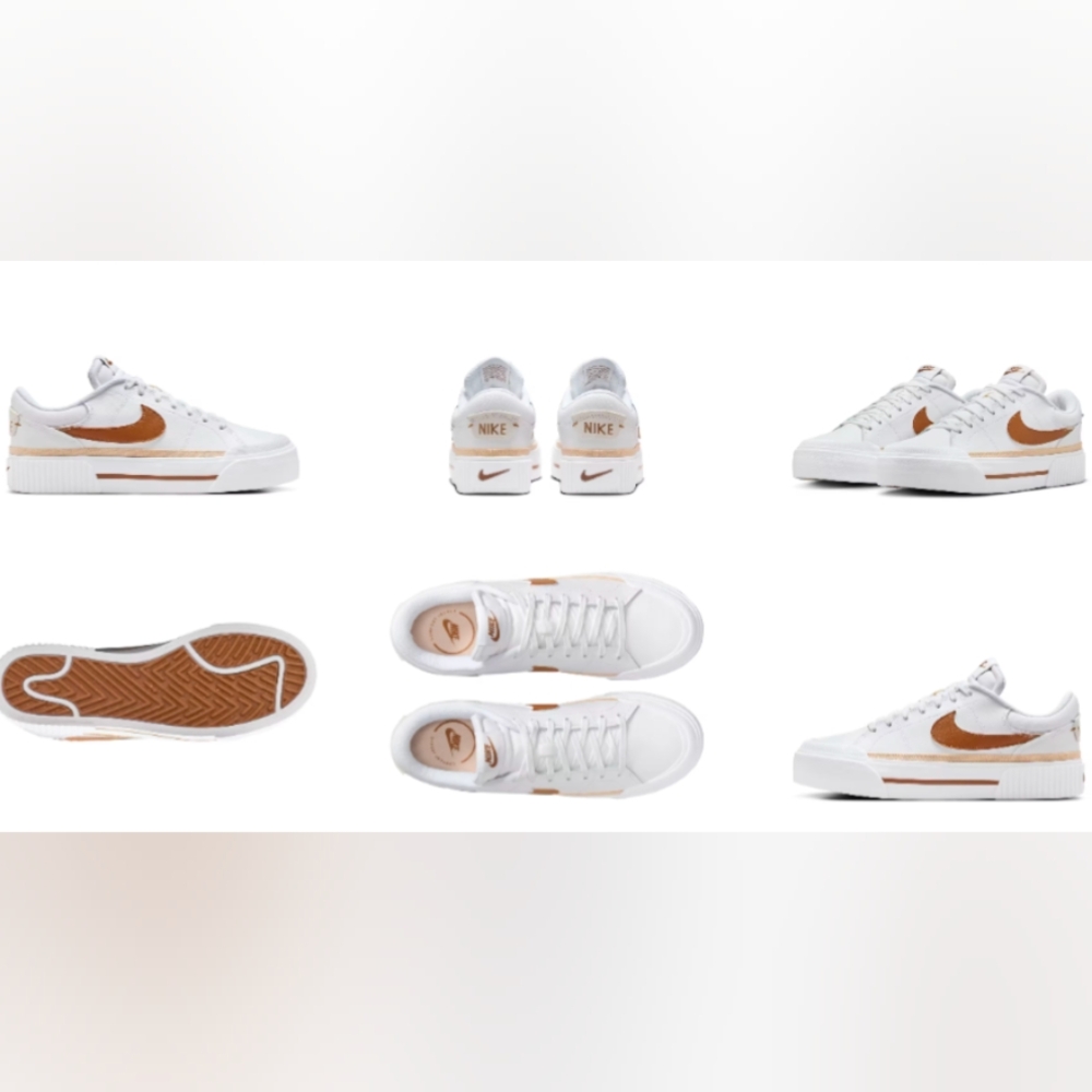 Nike Court Legacy Lift Platform Sneakers Size 8 MSRP $94.55 - Picture 2 of 10